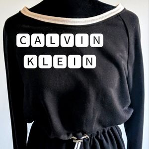 Calvin Klein black sweatshirt dress - Medium